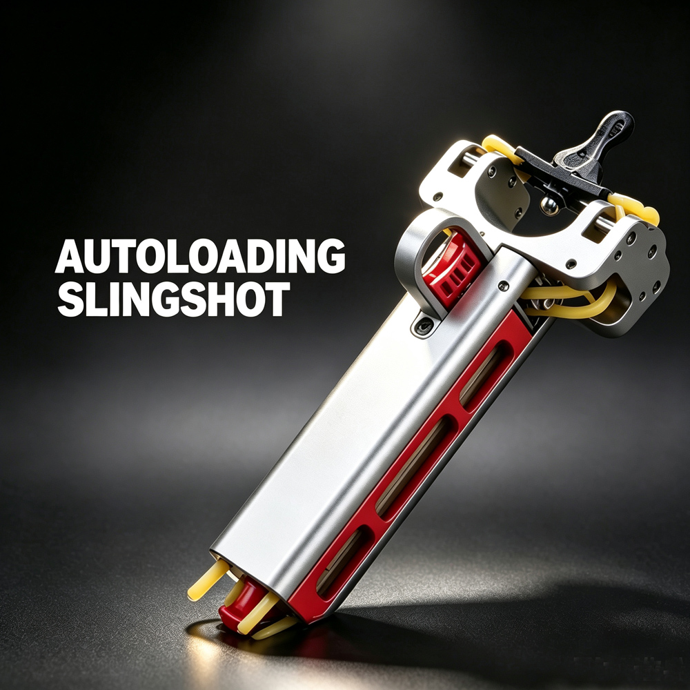 Outdoor Hunting Launcher - Estilingue Automático de Liga de Alumínio