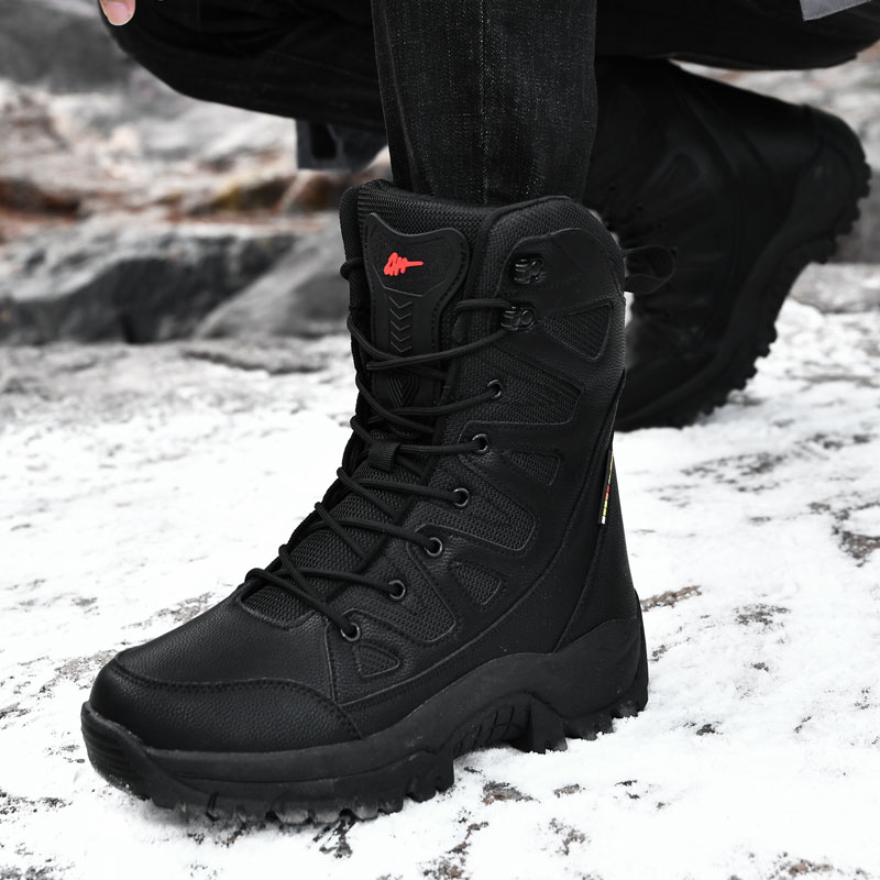 Hunting Outdoor Boots - Homens botas táticas da motocicleta rendas