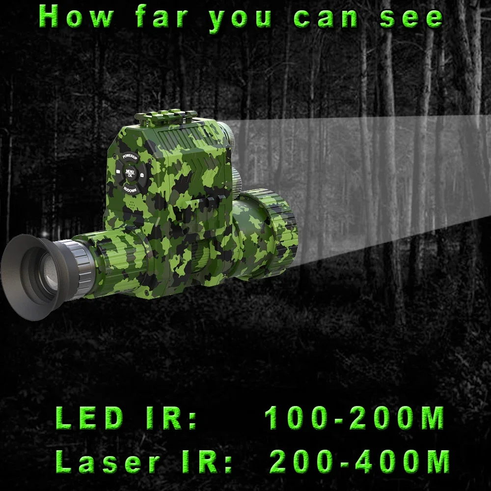 Megaorei NK007plus 200-400M Mo - Outdoor Hunting Digital Night Vision avaliação e preço