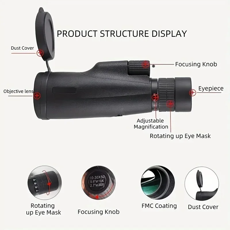 Telescópio monocular com zoom  - Hunting Outdoor Watch avaliação e preço