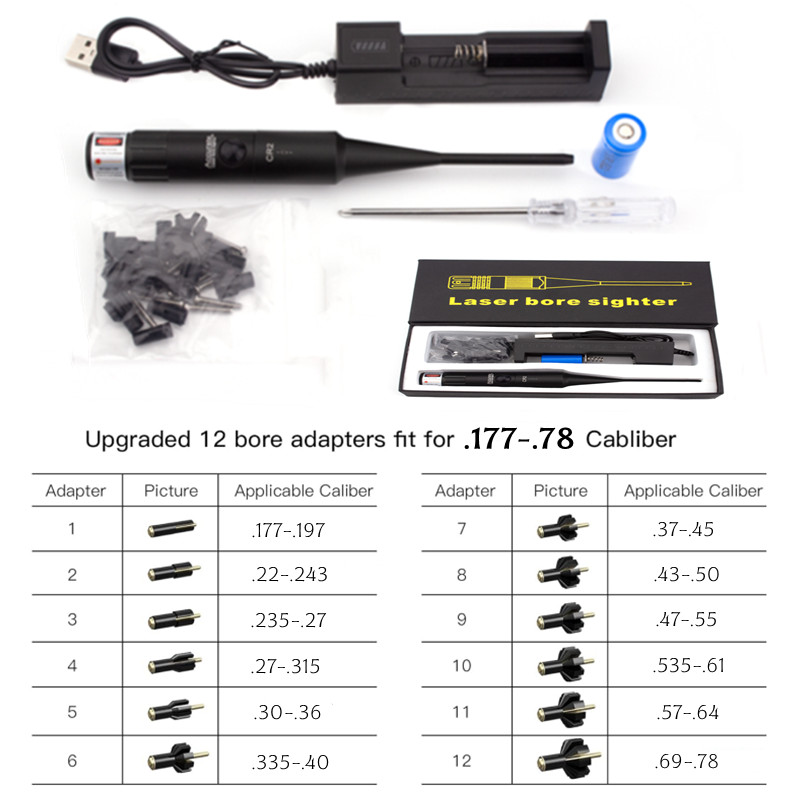Kit de visão de furo 12 adapta - Laser Boresighter Kit avaliação e preço