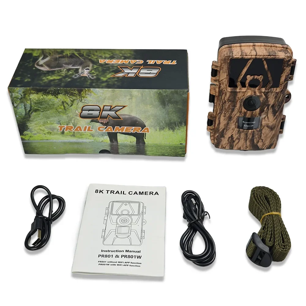 Câmera Digital PR801W WIFI 8K  - Outdoor Hunting Digital Night Vision avaliação e preço
